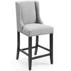 Modway Baron Upholstered Fabric Counter Stool Set of 2