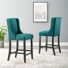 Modway Baron Upholstered Fabric Counter Stool Set of 2