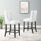 Modway Baron Faux Leather Counter Stool Set of 2