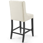 Modway Baronet Upholstered Fabric Counter Bar Stool Set of 2