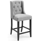 Modway Baronet Upholstered Fabric Counter Bar Stool Set of 2