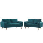 Modway Revive Upholstered Fabric Sofa and Loveseat Set  