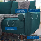 Modway Revive Upholstered Fabric Sofa and Loveseat Set