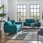 Modway Revive Upholstered Fabric Sofa and Loveseat Set