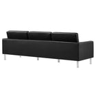 Modway Loft 3-Piece Tufted Vegan Leather Furniture Set