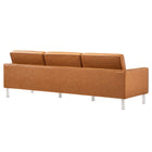 Modway Loft 3-Piece Tufted Vegan Leather Furniture Set