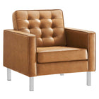 Modway Loft 3-Piece Tufted Vegan Leather Furniture Set