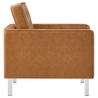 Modway Loft 3-Piece Tufted Vegan Leather Furniture Set