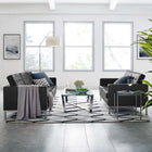 Modway Loft 2-Piece Tufted Vegan Leather Furniture Set