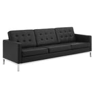 Modway Loft 3 Piece Tufted Upholstered Faux Leather Set EEI-4107