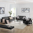 Modway Loft 3 Piece Tufted Upholstered Faux Leather Set EEI-4107