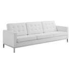Modway Loft 3 Piece Tufted Upholstered Faux Leather Set EEI-4107