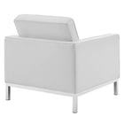 Modway Loft 3 Piece Tufted Upholstered Faux Leather Set EEI-4107