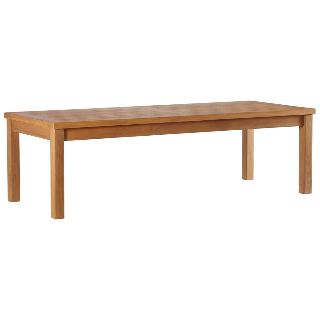 Modway Upland Outdoor Patio Teak Wood Coffee Table  