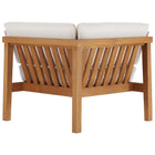 Modway Bayport Outdoor Patio Teak Wood Corner Chair