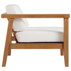 Modway Bayport Outdoor Patio Teak Wood Left-Arm Chair