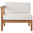 Modway Bayport Outdoor Patio Teak Wood Left-Arm Chair