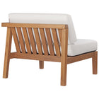 Modway Bayport Outdoor Patio Teak Wood Right-Arm Chair