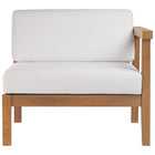 Modway Bayport Outdoor Patio Teak Wood Right-Arm Chair