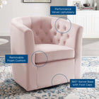 Modway Prospect Tufted Performance Velvet Swivel Armchair