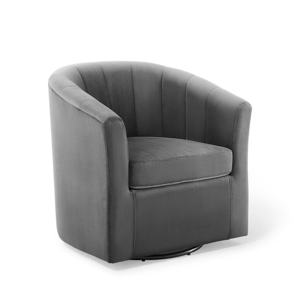 Modway Prospect Performance Velvet Swivel Armchair  