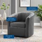 Modway Prospect Performance Velvet Swivel Armchair