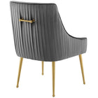 Modway Discern Pleated Back Upholstered Performance Velvet Dining Chair Set of 2