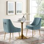 Modway Discern Pleated Back Upholstered Performance Velvet Dining Chair Set of 2