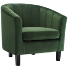 Modway Prospect Channel Tufted Performance Velvet Armchair Set of 2