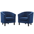 Modway Prospect Channel Tufted Performance Velvet Armchair Set of 2  