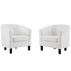 Modway Prospect Channel Tufted Performance Velvet Armchair Set of 2  