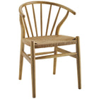 Modway Flourish Spindle Wood Dining Side Chair Set of 2