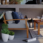 Modway Marina Outdoor Patio Teak Sofa