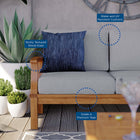 Modway Marina Outdoor Patio Teak Sofa