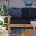 Modway Marina Outdoor Patio Teak Sofa