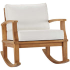 Modway Marina Outdoor Patio Teak Rocking Chair  
