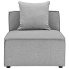 Modway Saybrook Outdoor Patio Upholstered Sectional Sofa Armless Chair