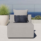 Modway Saybrook Outdoor Patio Upholstered Sectional Sofa Armless Chair