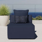 Modway Saybrook Outdoor Patio Upholstered Sectional Sofa Armless Chair