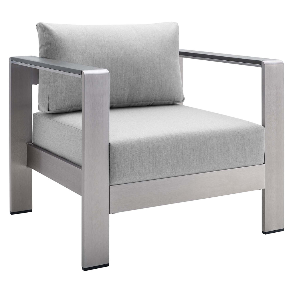 Modway Shore Sunbrella® Fabric Aluminum Outdoor Patio Armchair  