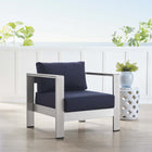 Modway Shore Sunbrella® Fabric Aluminum Outdoor Patio Armchair