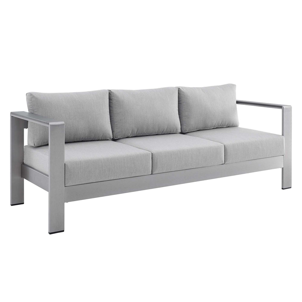 Modway Shore Sunbrella® Fabric Aluminum Outdoor Patio Sofa  