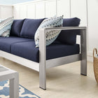 Modway Shore Sunbrella® Fabric Aluminum Outdoor Patio Sofa