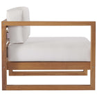 Modway Upland 4-Piece Outdoor Patio Teak Wood Sectional Sofa Set