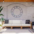 Modway Upland 3-Piece Outdoor Patio Teak Wood Sectional Sofa Set EEI-4254