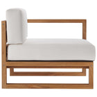 Modway Upland 3-Piece Outdoor Patio Teak Wood Sectional Sofa Set EEI-4254