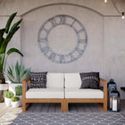 Modway Upland 2-Piece Outdoor Patio Teak Wood Sectional Sofa Loveseat