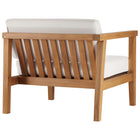Modway Bayport 3-Piece Outdoor Patio Teak Wood Sectional Sofa Set