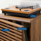 Modway Render Vinyl Record Display Stand - 18.5"W