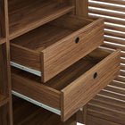 Modway Render Bar Cabinet in Walnut
